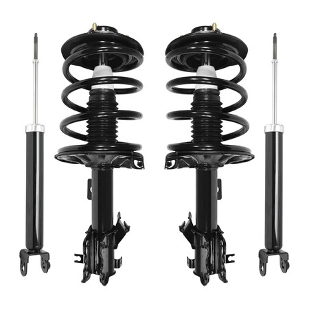 Unity 4-11591-255010-001 Front and Rear Complete Strut Assembly Shock Kit 4-11591-255010-001